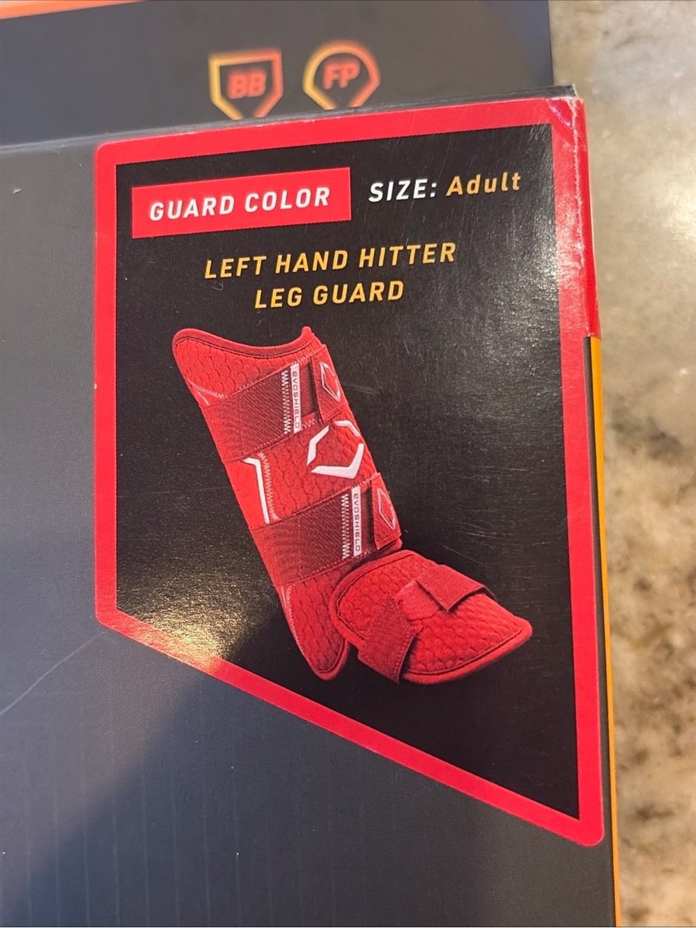 Evoshield PRO-SRZ 2.0 Batter's Leg Guard - Adult Left Hand Hitter - Scarlet